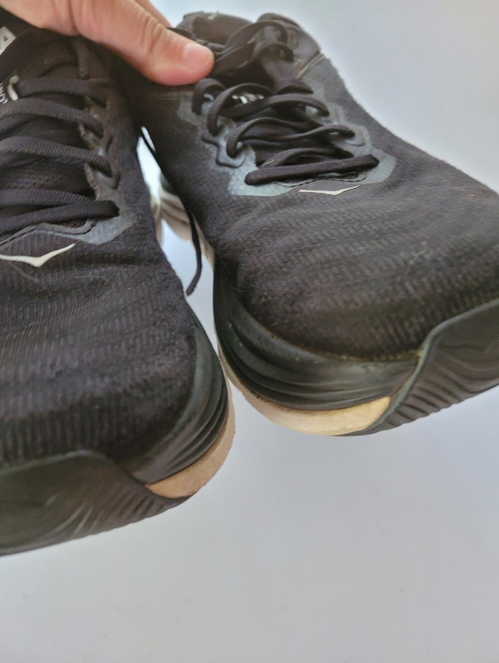 Hoka 11D Gaviota 5 Black and White Men's Athletic Running Shoes - Picture 6 of 11